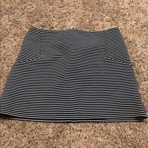 Black and white strip skirt